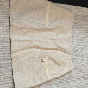 Aqua Light Tan Skirt with Pockets